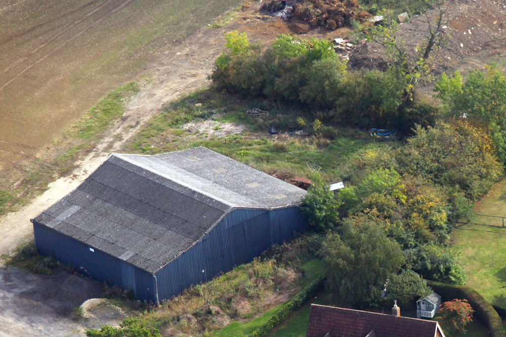 Old Picks Barn Aerial Photo