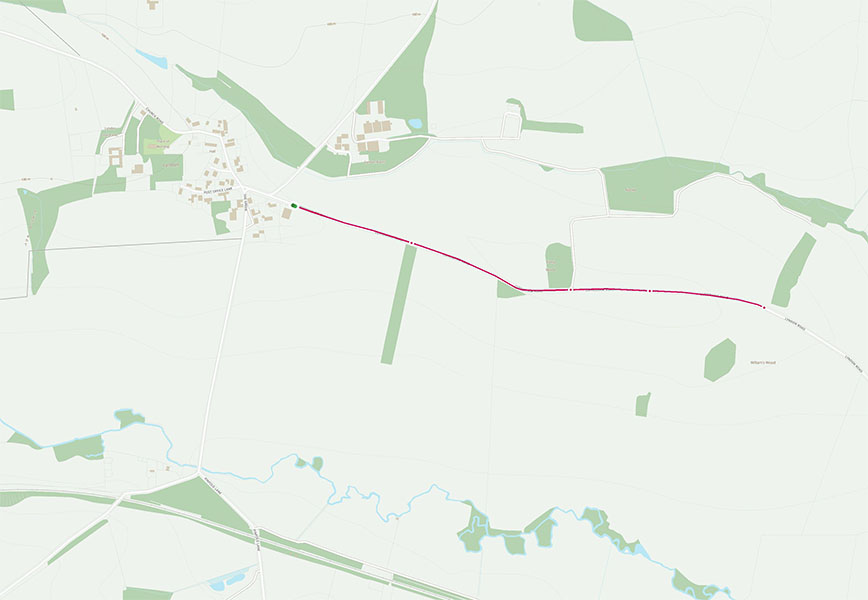 OS Maps Link: North Luffenham Road Walk Picks Barn Walks - North Luffenham Road Image