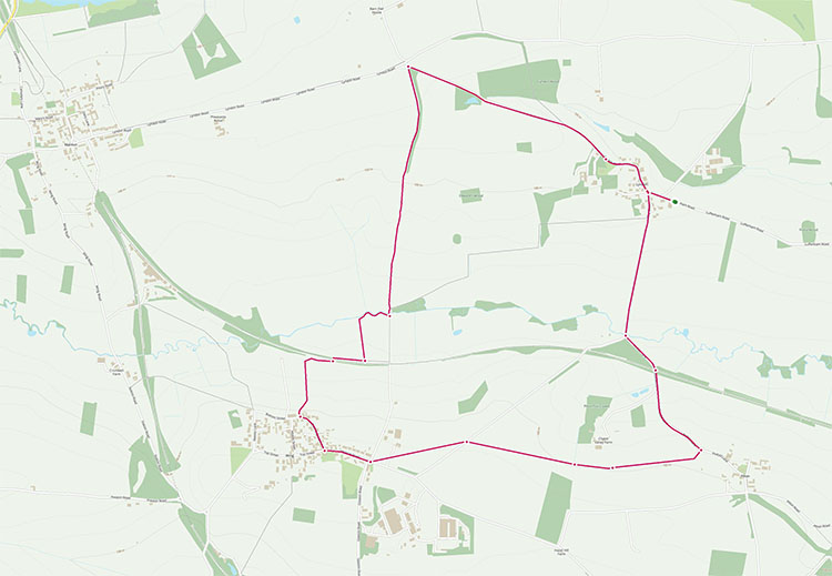 OS Maps Link: Lyndon & Wing Village Loop Walk Picks Barn Walks - Lyndon & Wing Loop Image