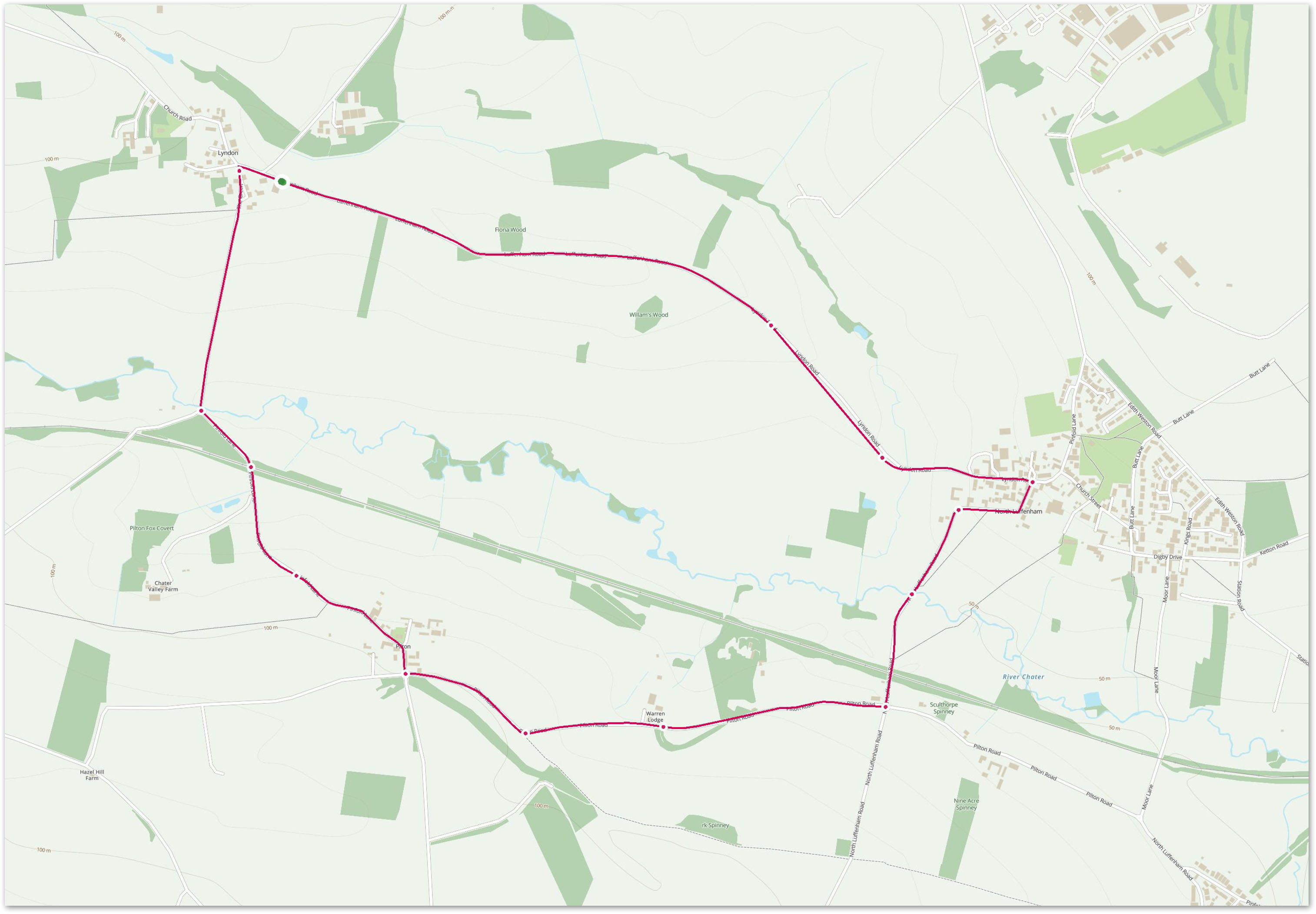 OS Maps Link: North Luffenham & Pilton Walk Picks Barn Walks - North Luffenham & Pilton Image